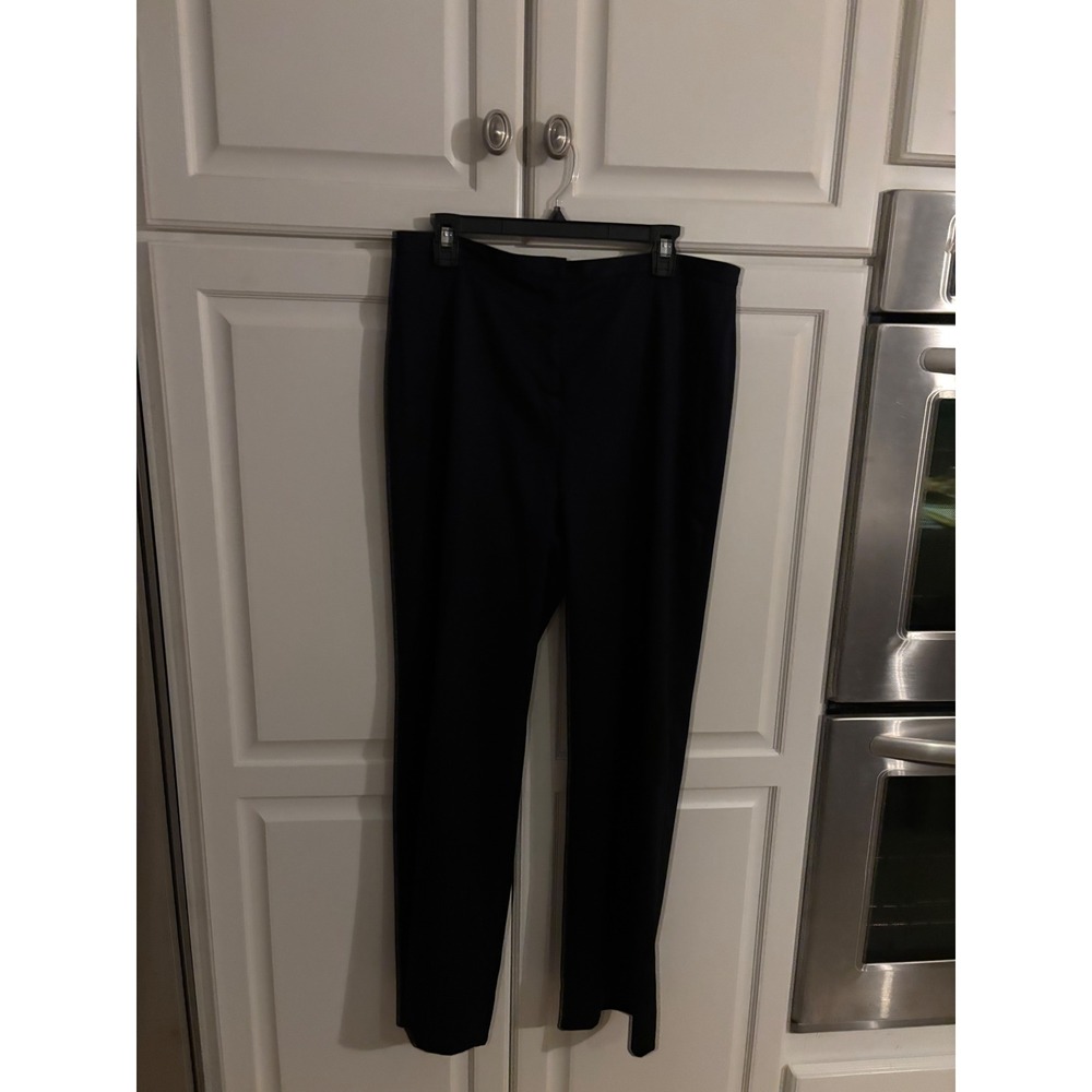 Peace of‎ Cloth Sabrina Navy Blue Dress Pants Straight Leg Trousers Size 14 NEW